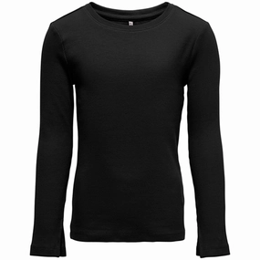 Recycled Polyester Blend Kids ONLY Black Nulan Slip Blouse