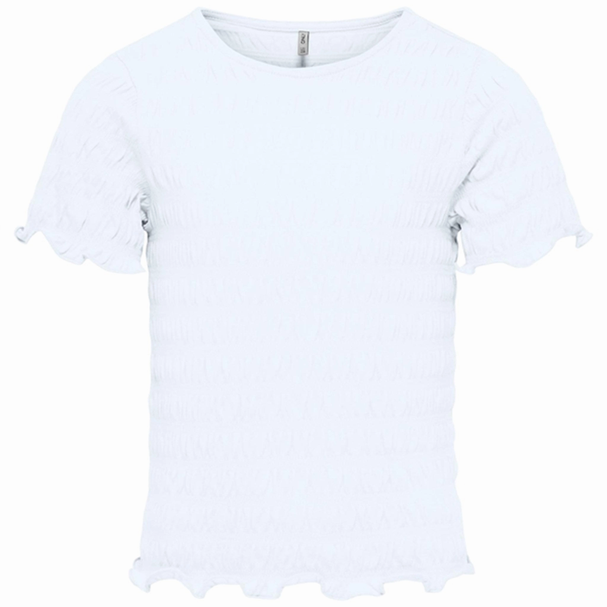 BioBased Fibers All-Season Comfort Kids ONLY Bright White Celina Smock Top