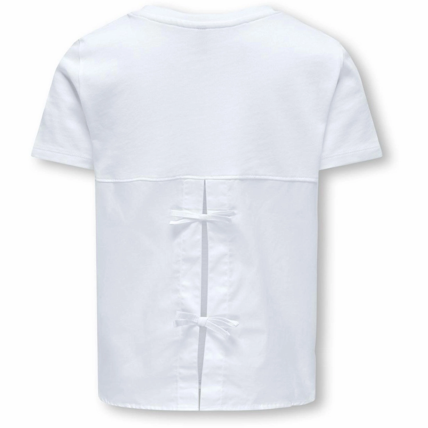 Comfy Look kids ONLY Bright White Jill Bow T-Shirt