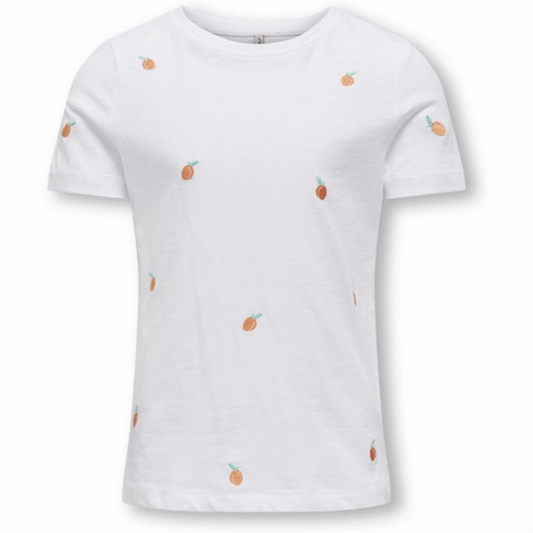 Cozy Wearable Active Lifestyle Kids ONLY Bright White Peach Ketty T-Shirt