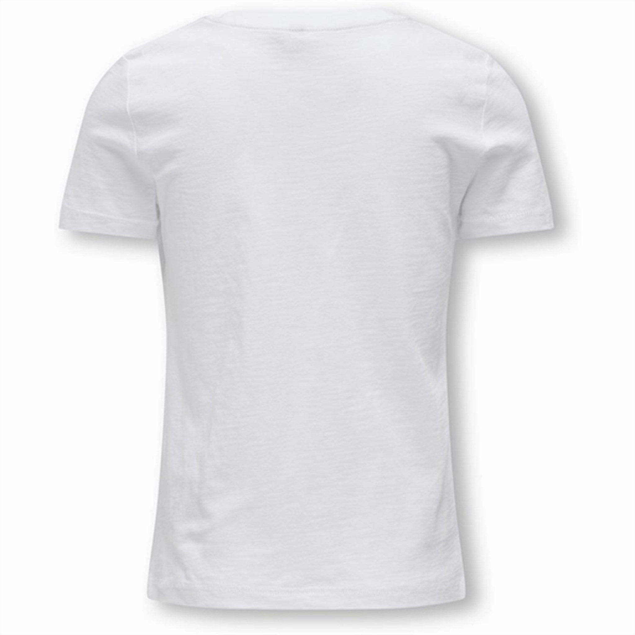 petite size Minimalist Comfort Kids ONLY Bright White Peach Ketty T-Shirt