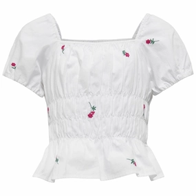 Relaxed Comfort Wear Kids ONLY Bright White Raven Top