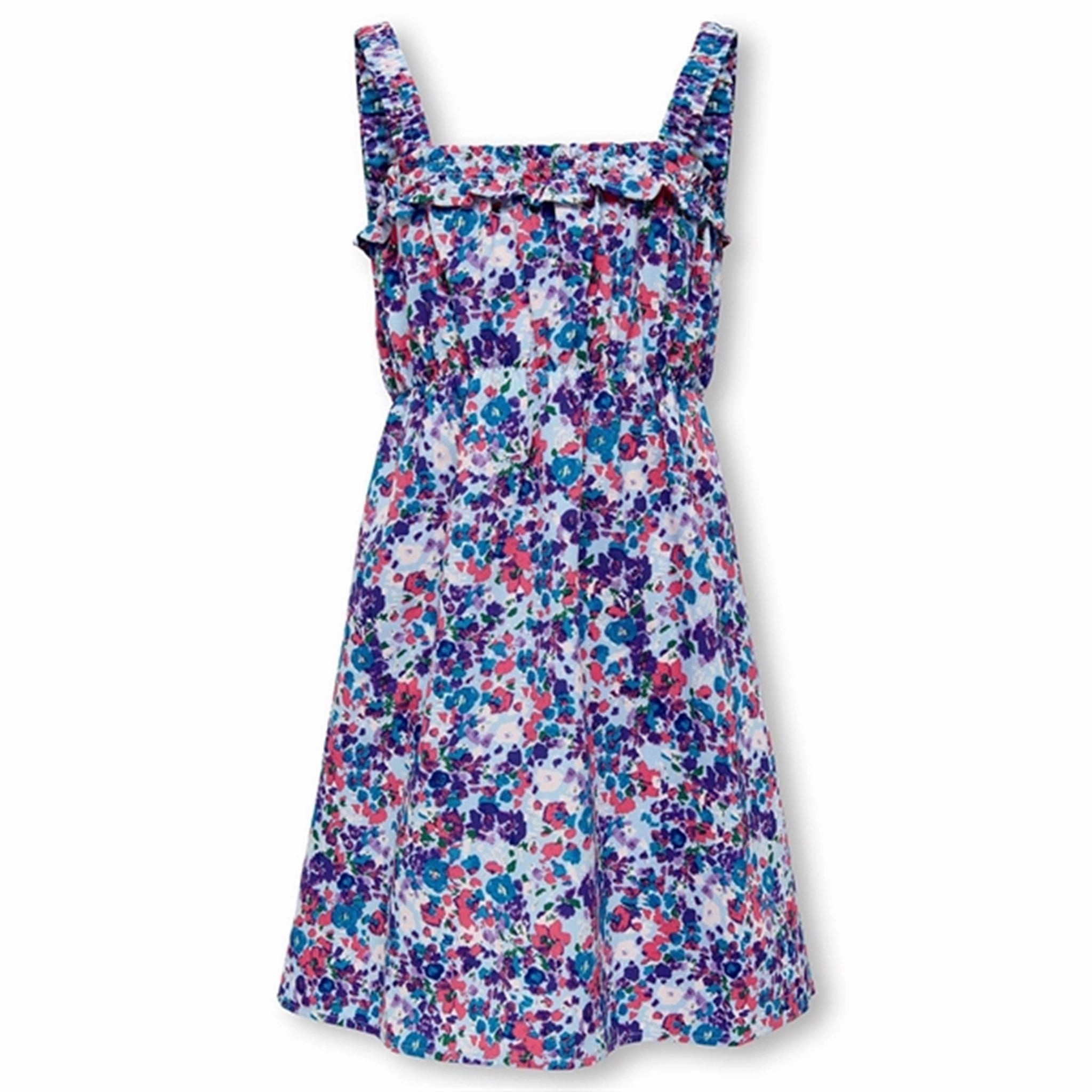 Date-Night garden party Kids ONLY Clear Sky Tilma Smock Strap Dress