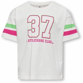 Wrinkle Free Fabric Structured silhouette Kids ONLY Cloud Dancer Athleisure Vera Life Top