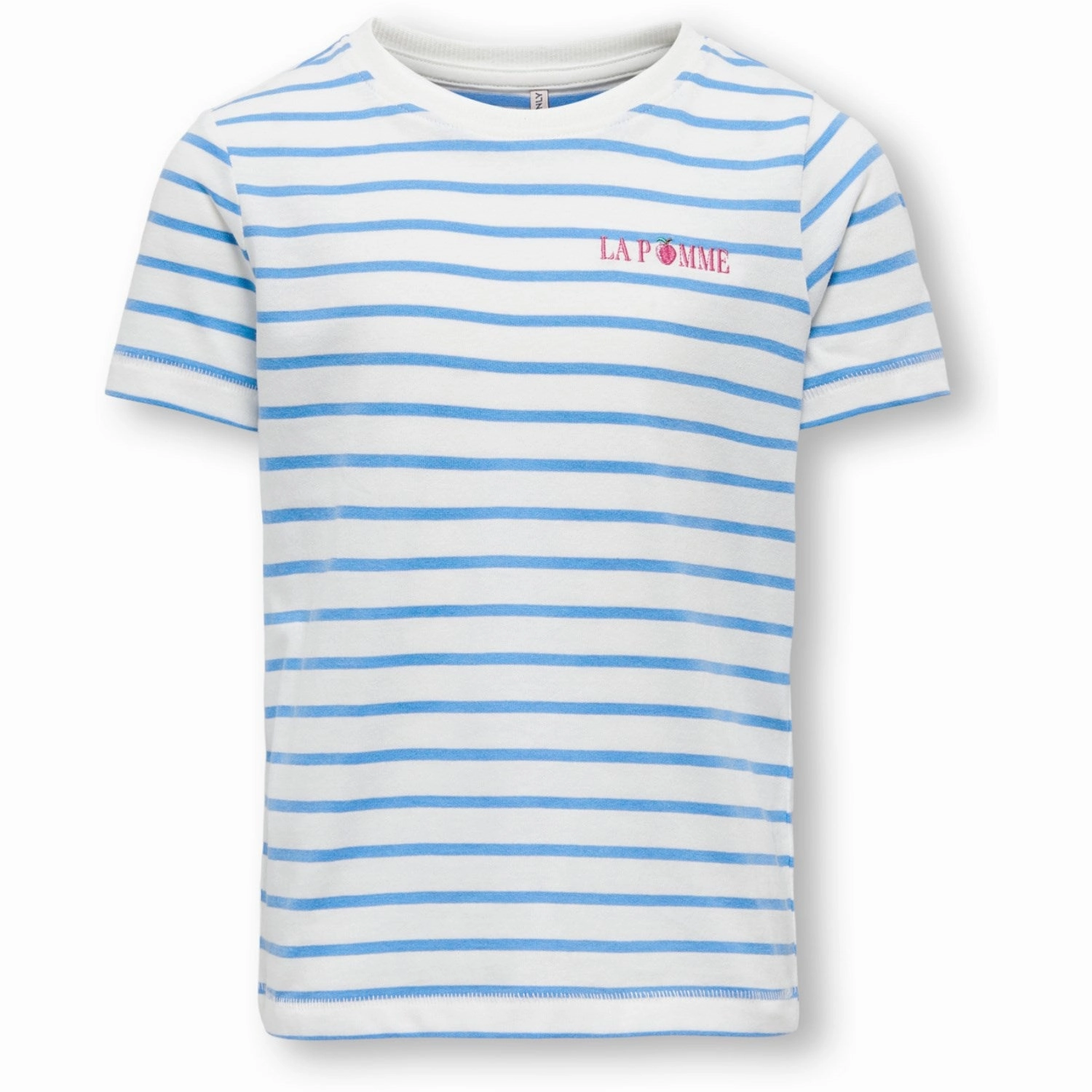 kids ONLY Cloud Dancer Azure blue   print pomme stripe Bone La Pomme T-Shirt SeamlessSidePanels