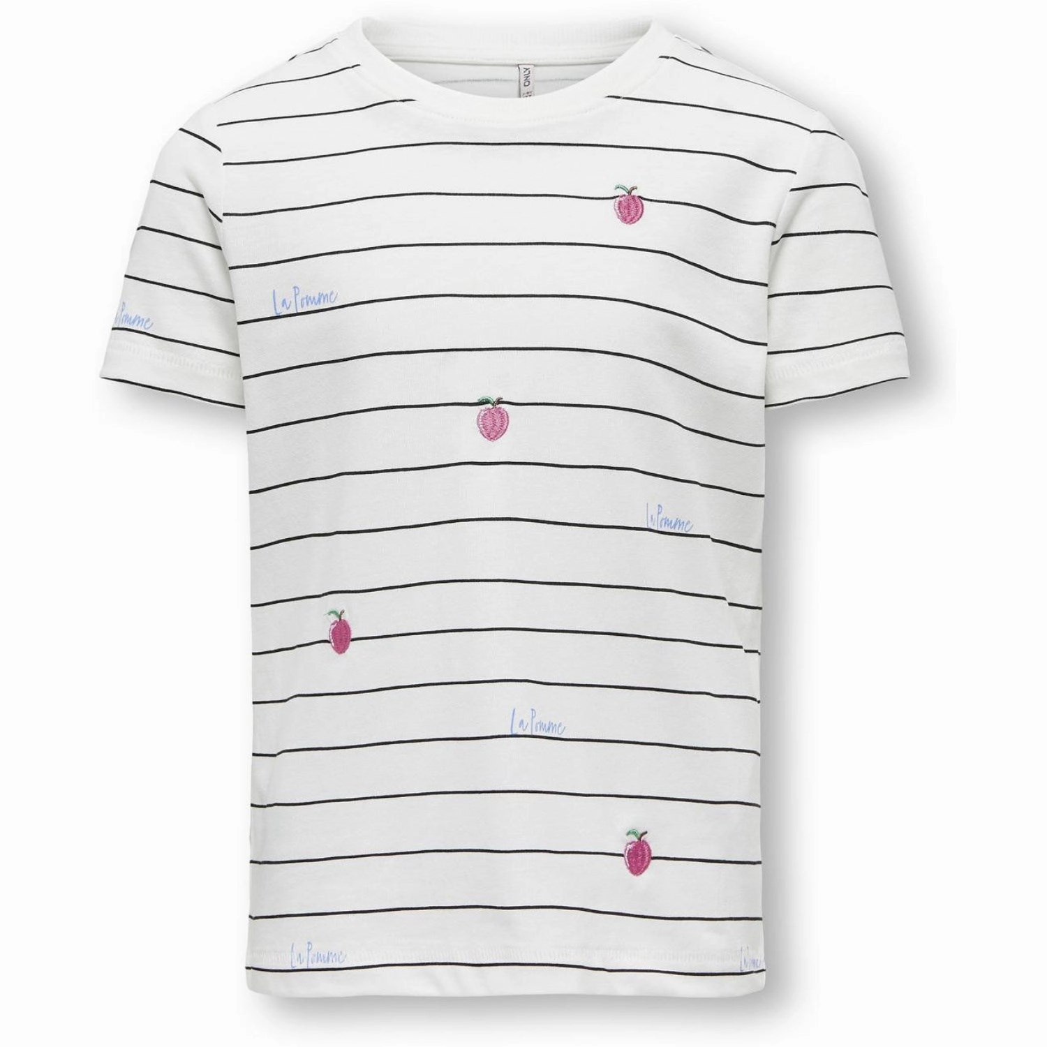 kids ONLY Cloud Dancer Black   print pomme aop Bone La Pomme T-Shirt Garment Dyed Quick Comfort