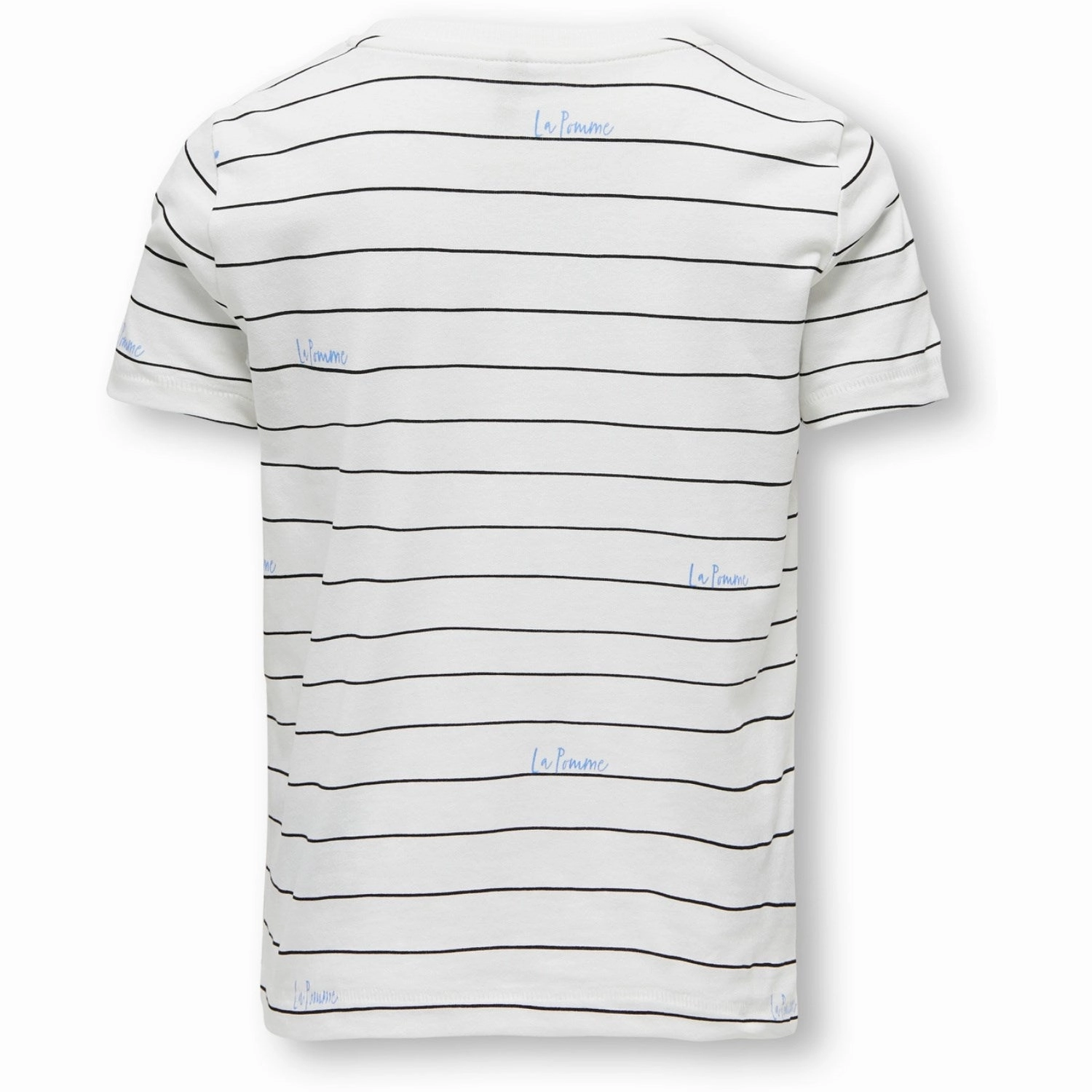 kids ONLY Cloud Dancer Black   print pomme aop Bone La Pomme T-Shirt Classic Outfit Style Ultra Soft Finish