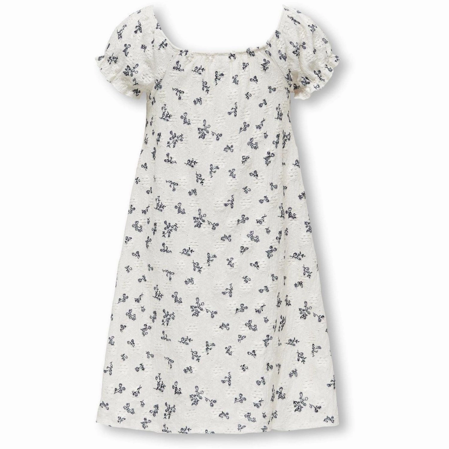 Coastal Soft kids ONLY Cloud Dancer Black Flower Lavendel Dress
