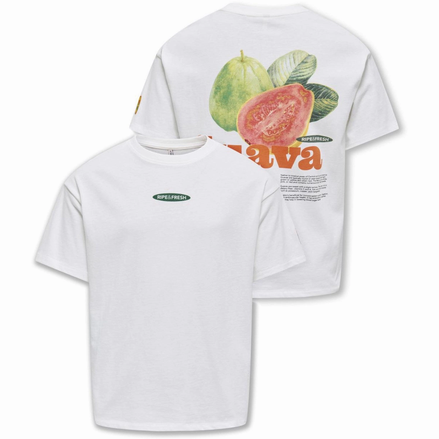 kids ONLY Cloud Dancer Guava Phoebe Life Loose Fresh T-Shirt Holiday Wear