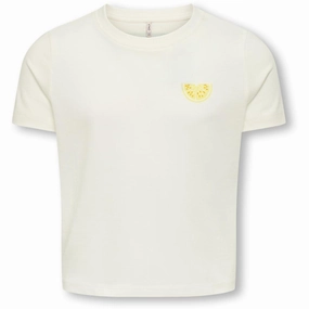 kids ONLY Cloud Dancer Lemon Kogannbel-Sun Life S/S Short Tee Cs Jrs High-End Quality