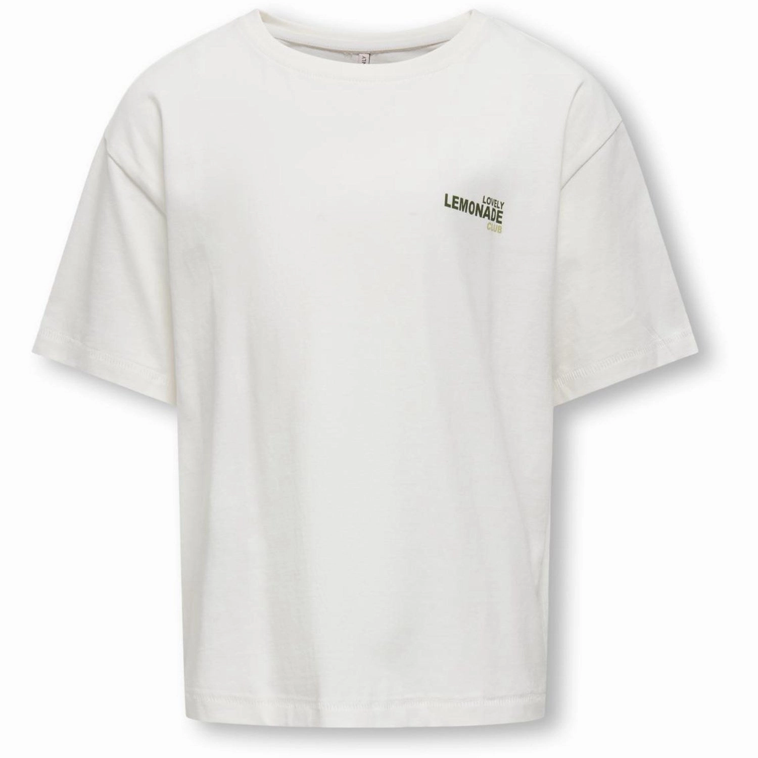 LowImpact Manufacturing kids ONLY Cloud Dancer Lemonade Helen Life Loose Printed T-Shirt