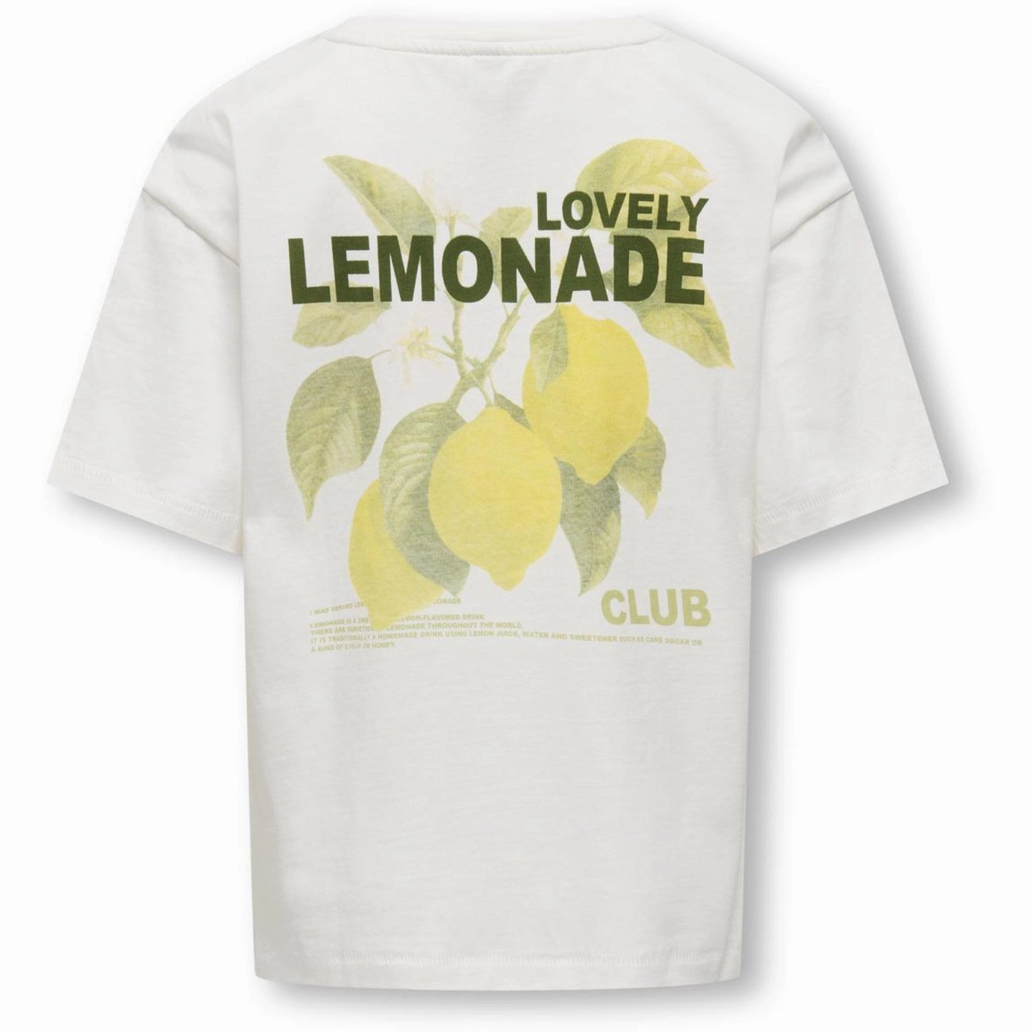 Effortless Wear Casual Comfort Look kids ONLY Cloud Dancer Lemonade Helen Life Loose Printed T-Shirt