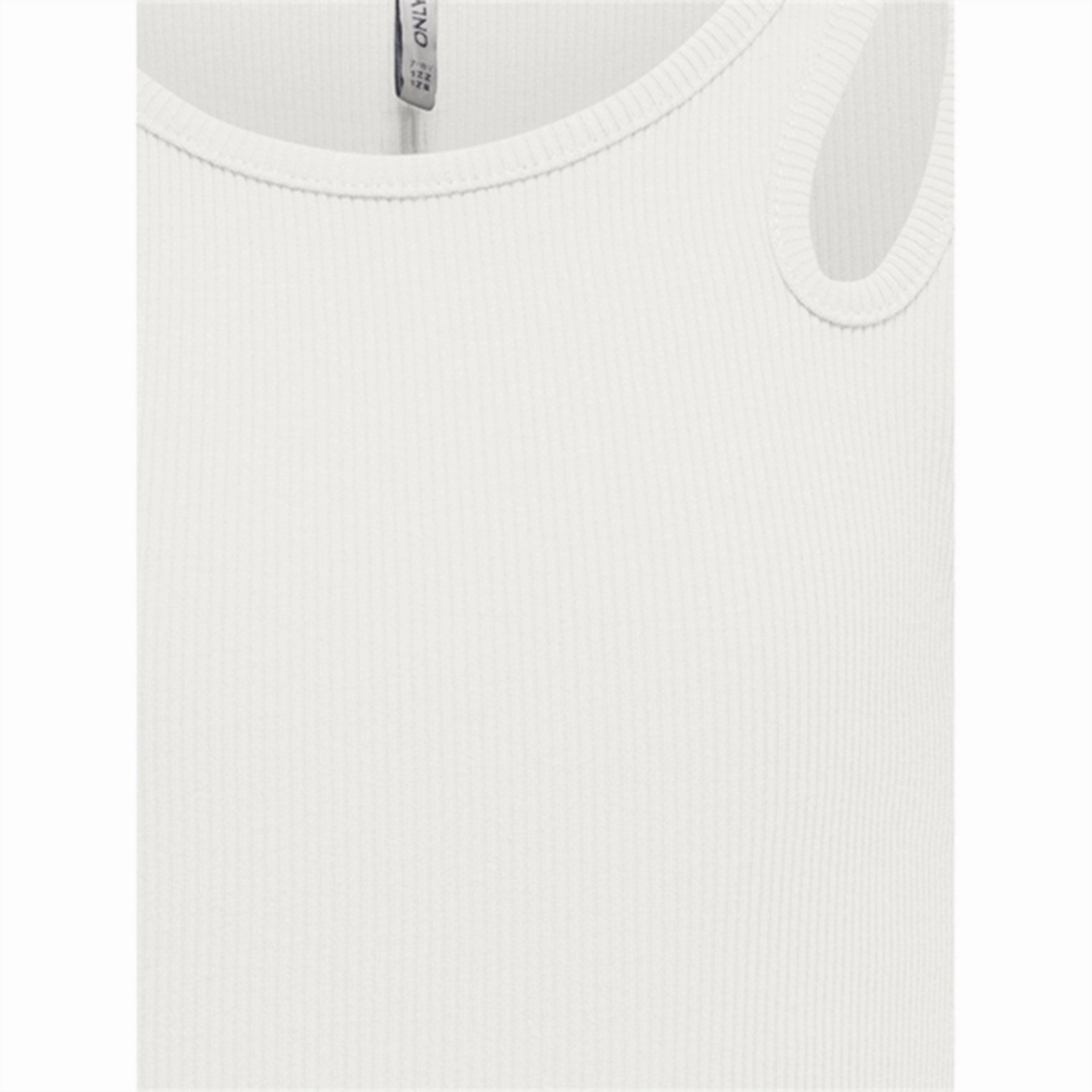 Versatile Fashion Perfect Layer Kids ONLY Cloud Dancer Nessa Cut Out Top Noos