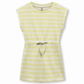 Kids ONLY Lemon Meringue May Stripes Dress Noos Relax Layers Calm Tone