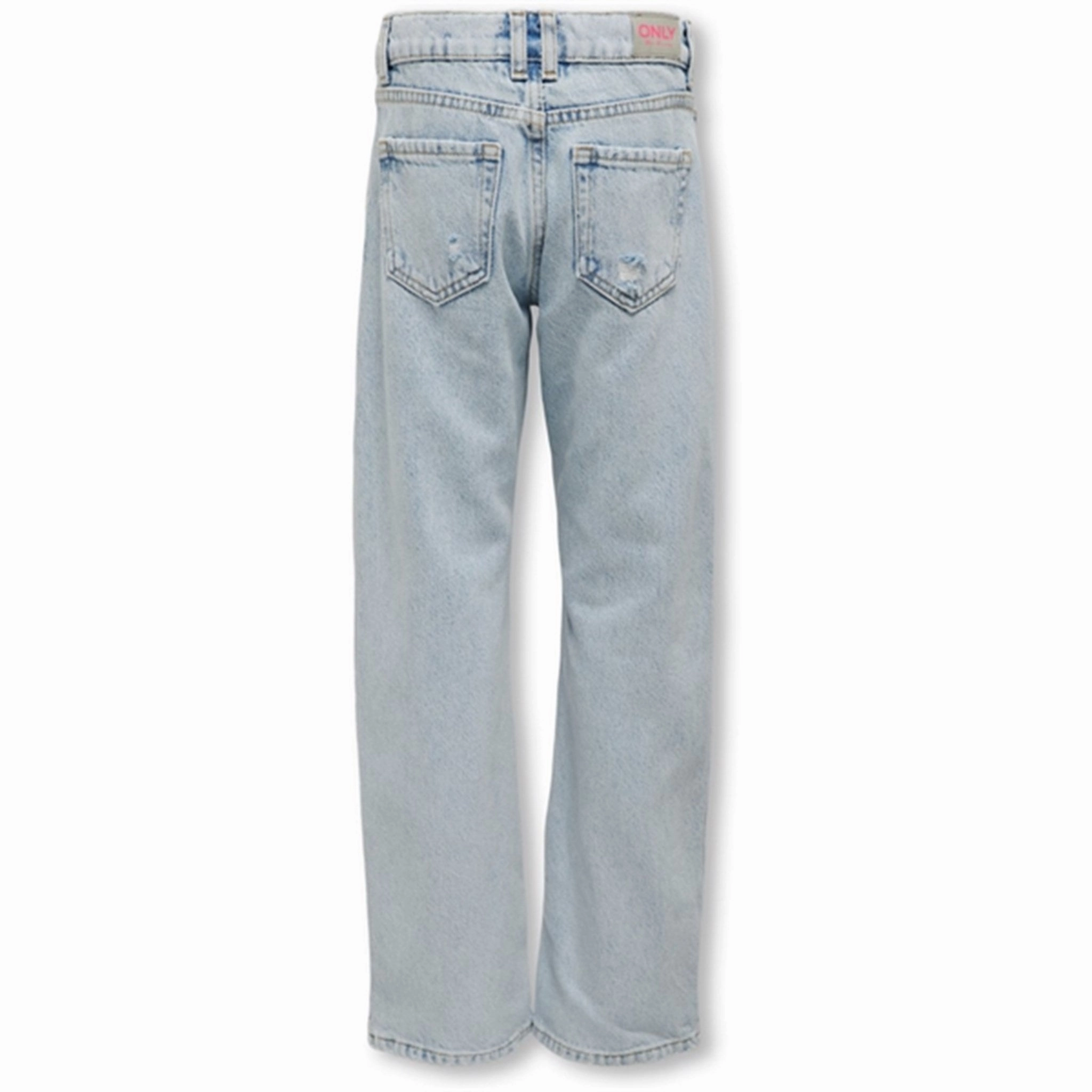 True Comfort Abrasion Resistant Surface Kids ONLY Light Blue Denim Dad Straight Denim Jeans