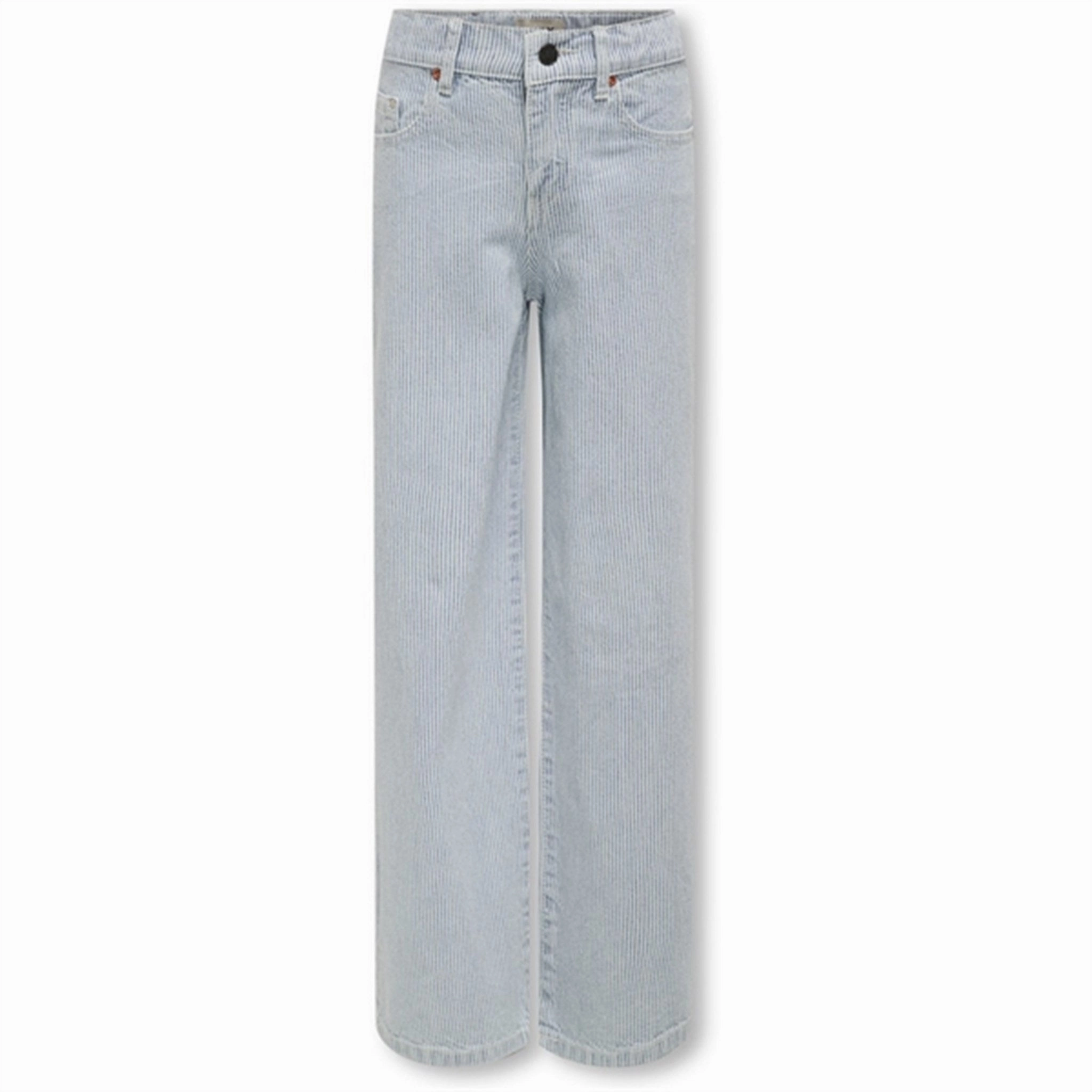 Kids ONLY Light Blue Denim Hope Wide Pants No Gap Waist Design Non Fade Fabric
