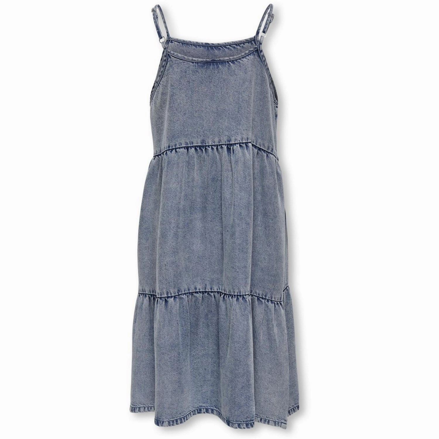 Elegant formal piece kids ONLY Light Blue Denim Shanti Layered Denim Dress