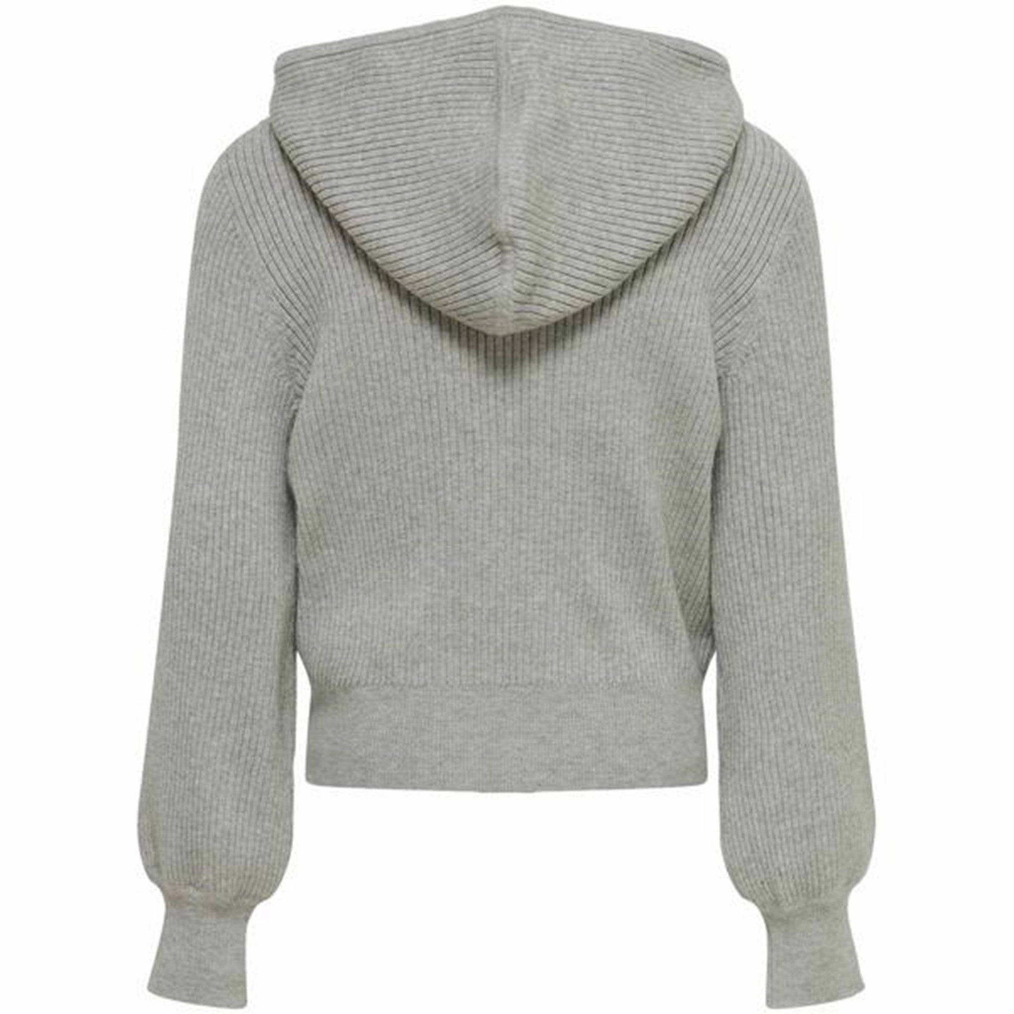 Kids ONLY Light Grey Melange Lorelle Hood Extended Back Length Skating wear