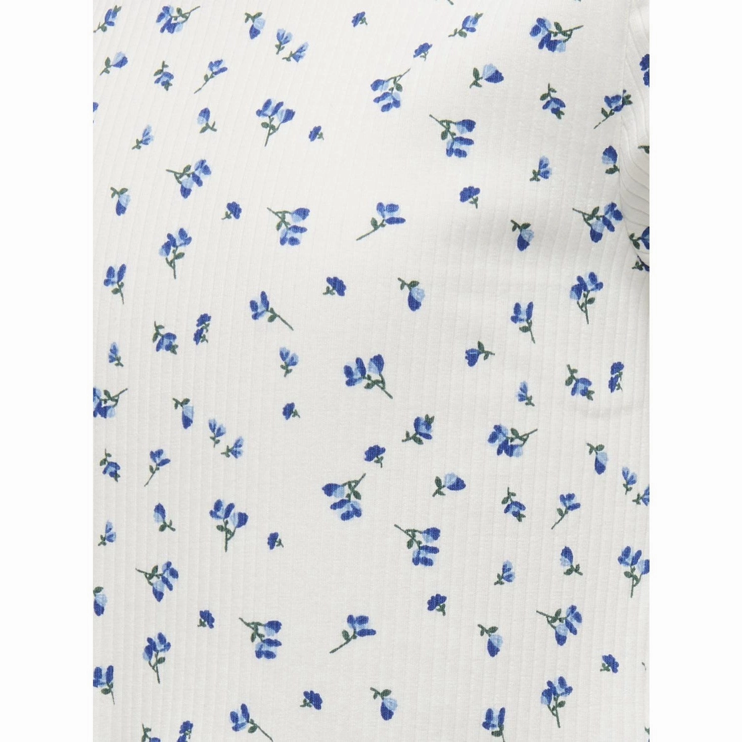 Sleek Layer Cozy and Comfortable kids ONLY Mazarine Blue White Background Bella Life Short AOP T-Shirt Noos