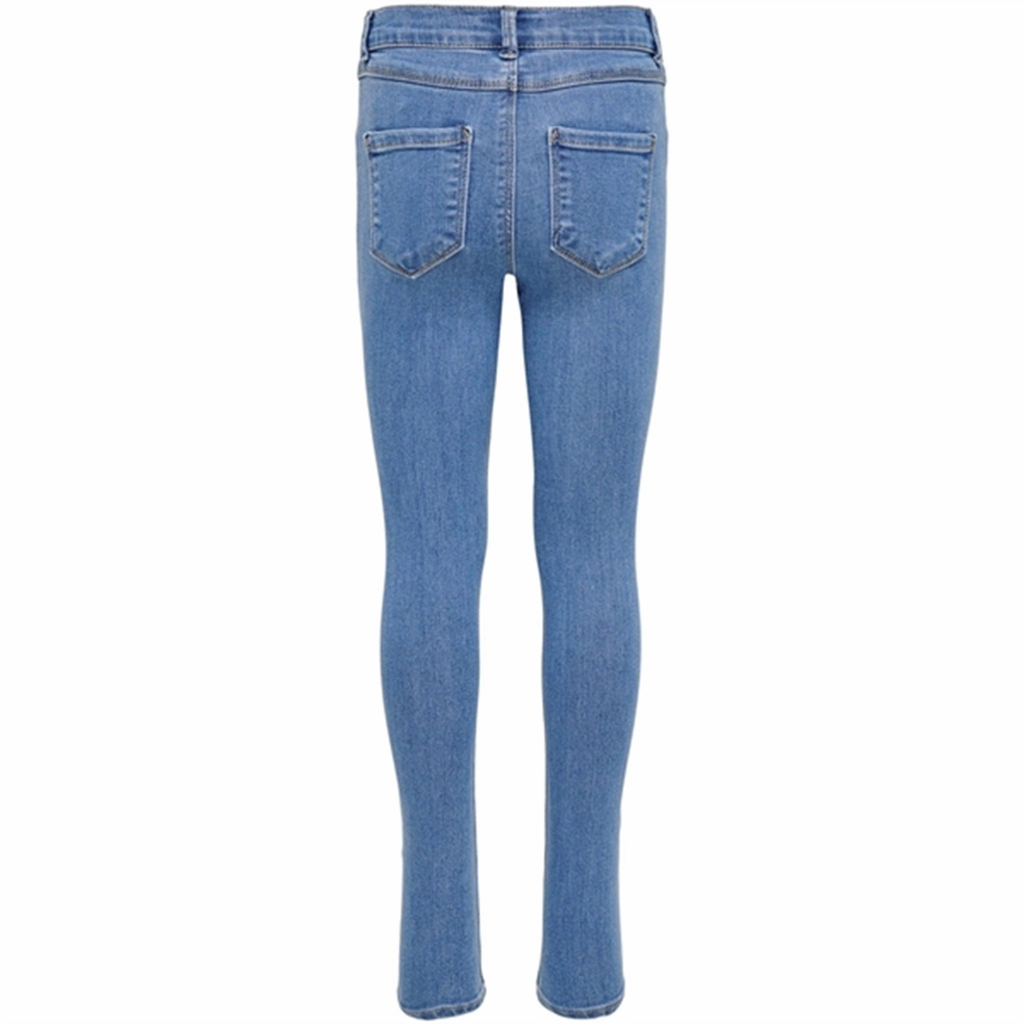 Permanent Crease Retention Sustainable Dye Methods Kids ONLY Medium Blue Denim Life Regular Skinny Jeans