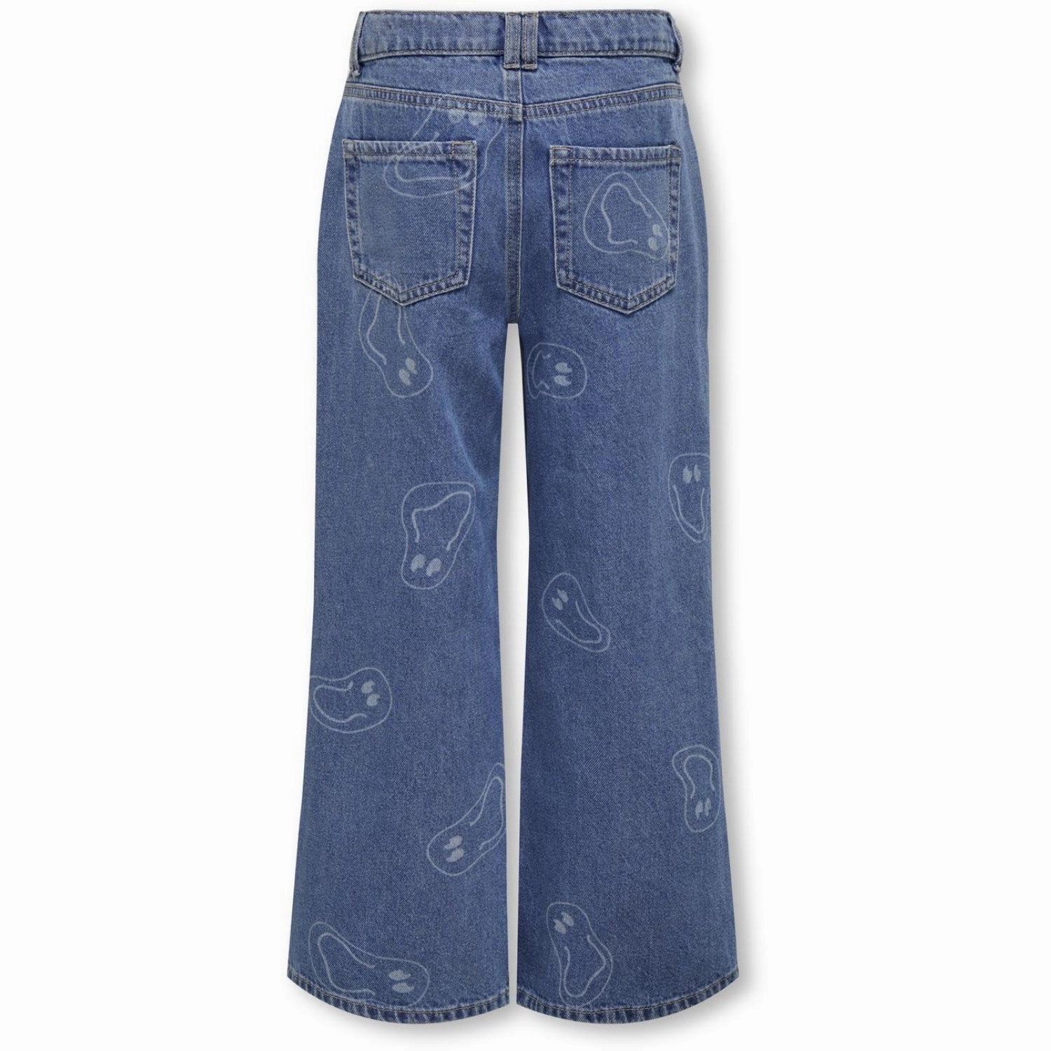 Office Casual kids ONLY Medium Blue Denim Megan Wide Smile Denim Gua Jeans