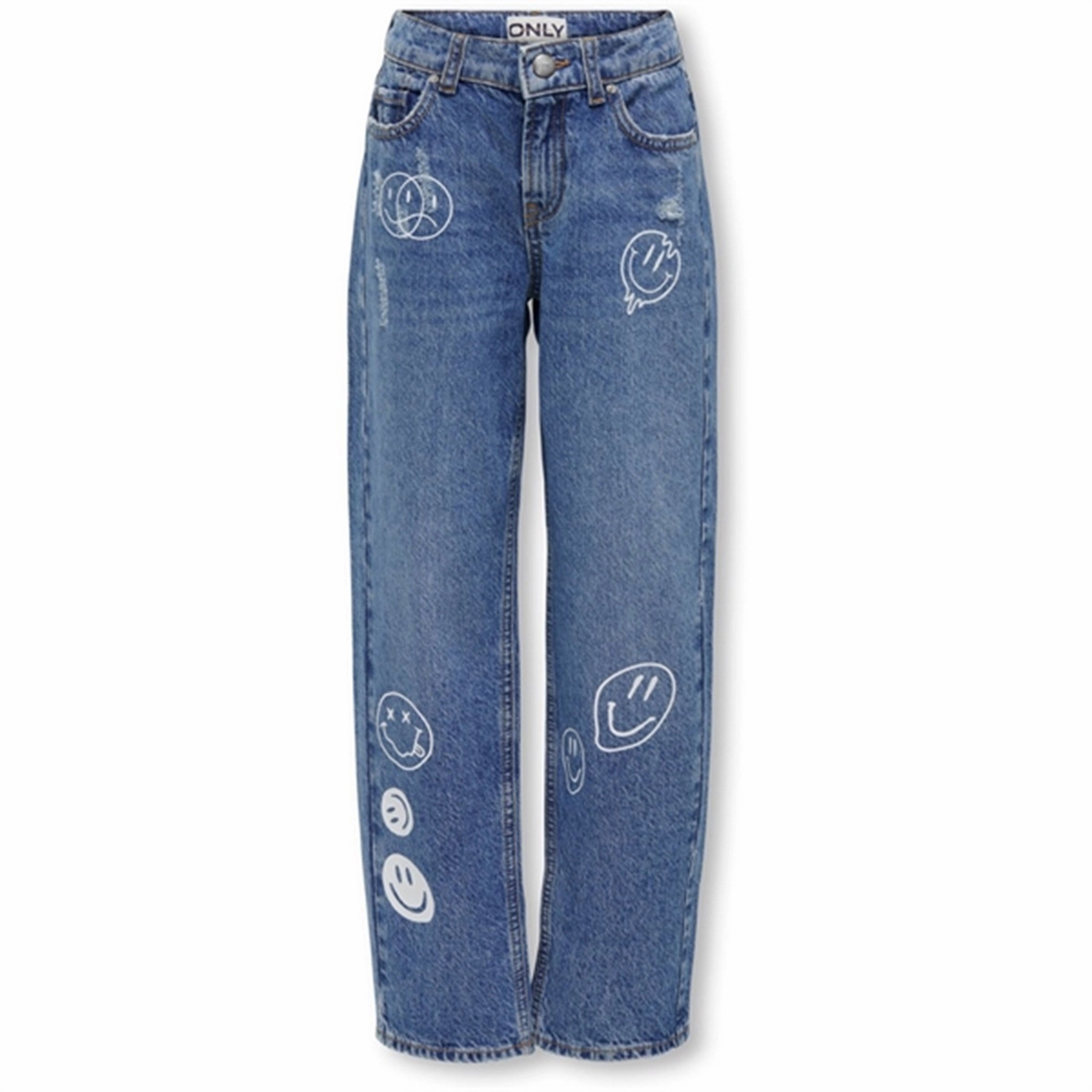 Style Upgrade Reliable Fit Kids ONLY Medium Blue Denim Robyn LA Smile Jeans