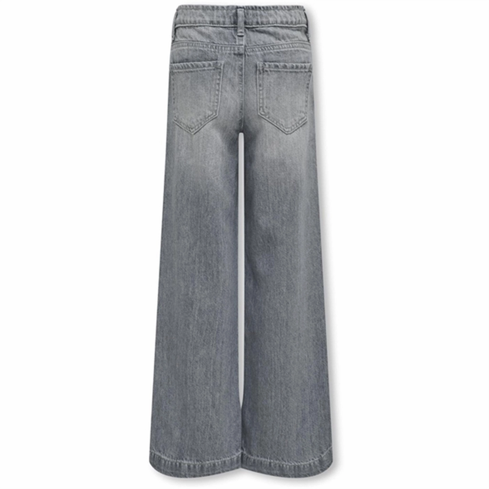 Kids ONLY Medium Grey Denim Comet Wide Leg Denim Jeans Noos Traveler Gear Bold Look Fit Essential