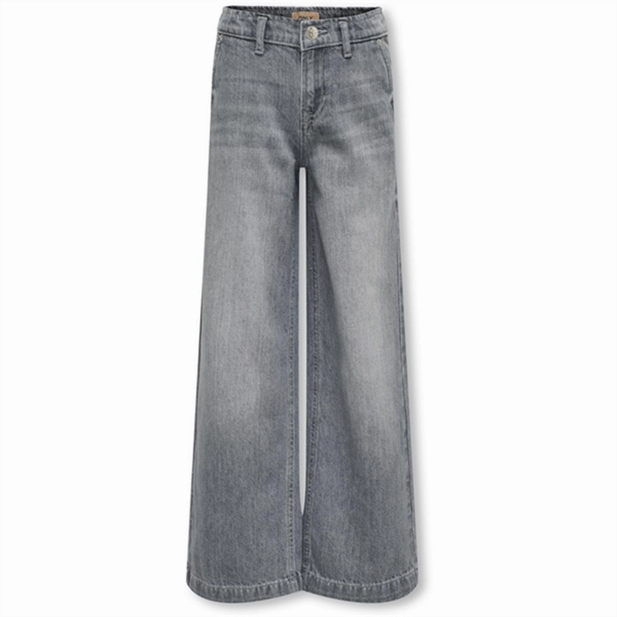 Kids ONLY Medium Grey Denim Comet Wide Leg Denim Jeans Noos Minimal Wear Family Style Luxury