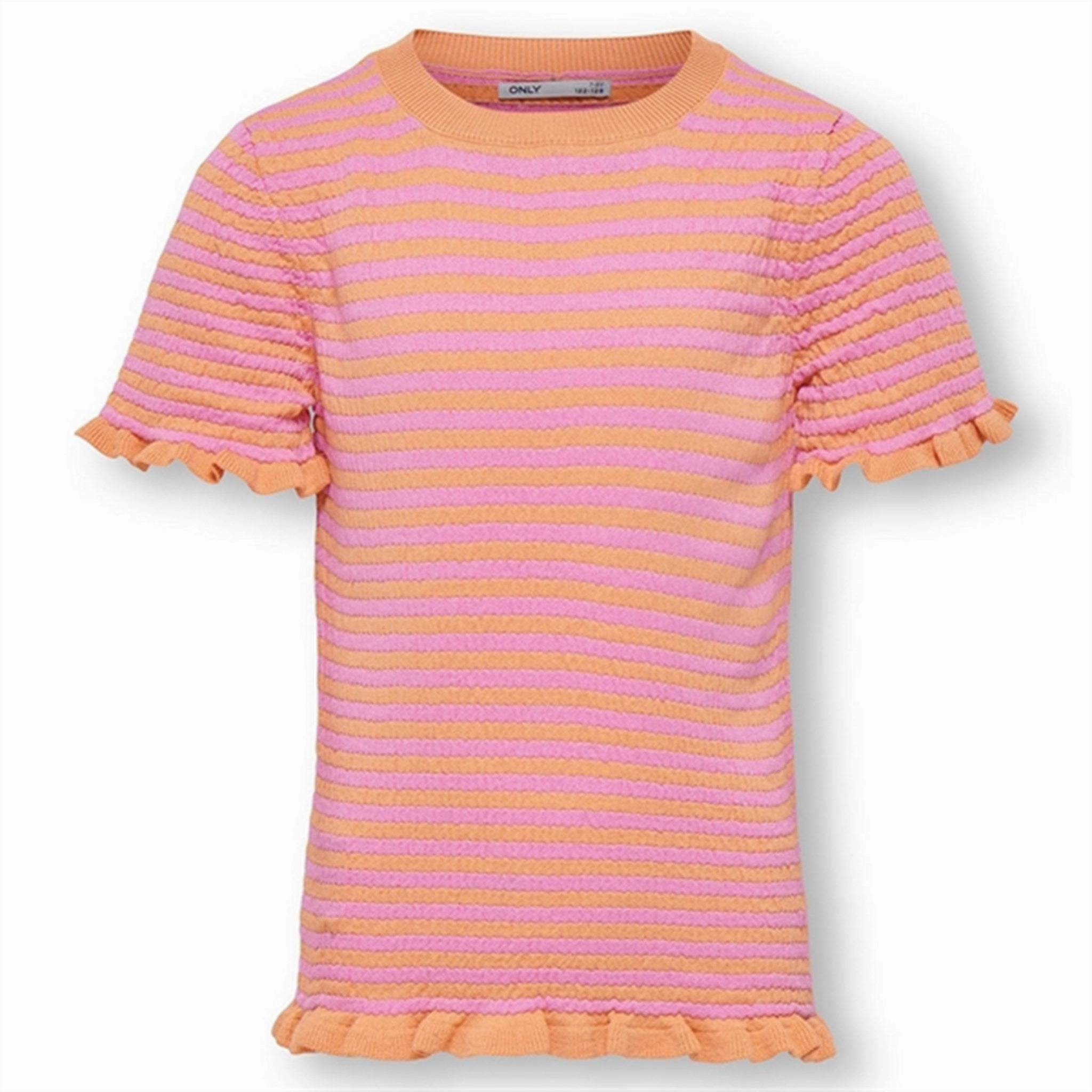 Kids ONLY Orange Chiffon Sally Crepe Top Breathable Essentials