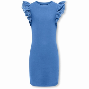 kids ONLY Regatta Drea Life Dress Noos Button Accent Texture Flow