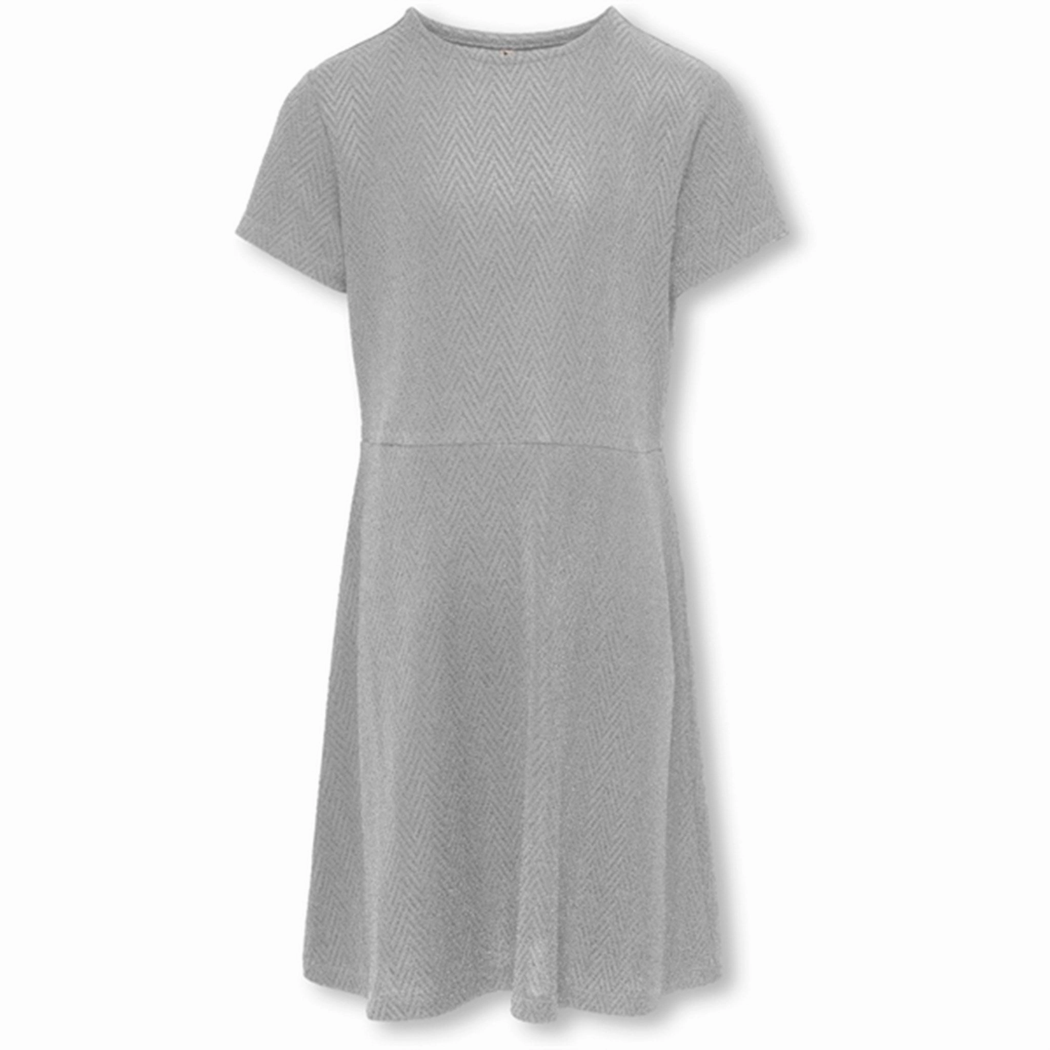 Kids ONLY Silver Black/Silver Glitter Lisa Glitter Dress Blush Glow