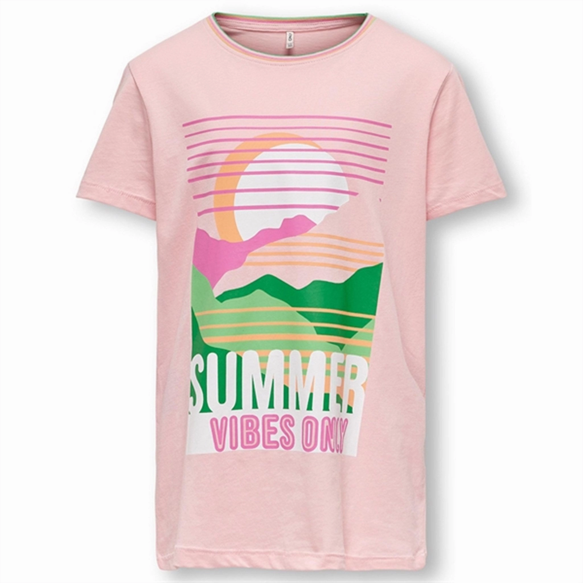 Kids ONLY Tickled Pink Julie Fit Summer T-Shirt Chill Comfort Look