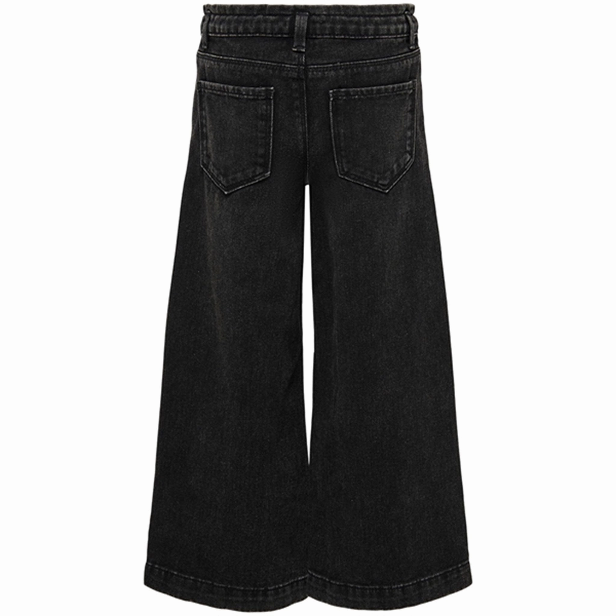Kids ONLY Washed Black Comet Wide Denim Jeans Noos Soft Touch Breathable Classic Wear Eco Friendly