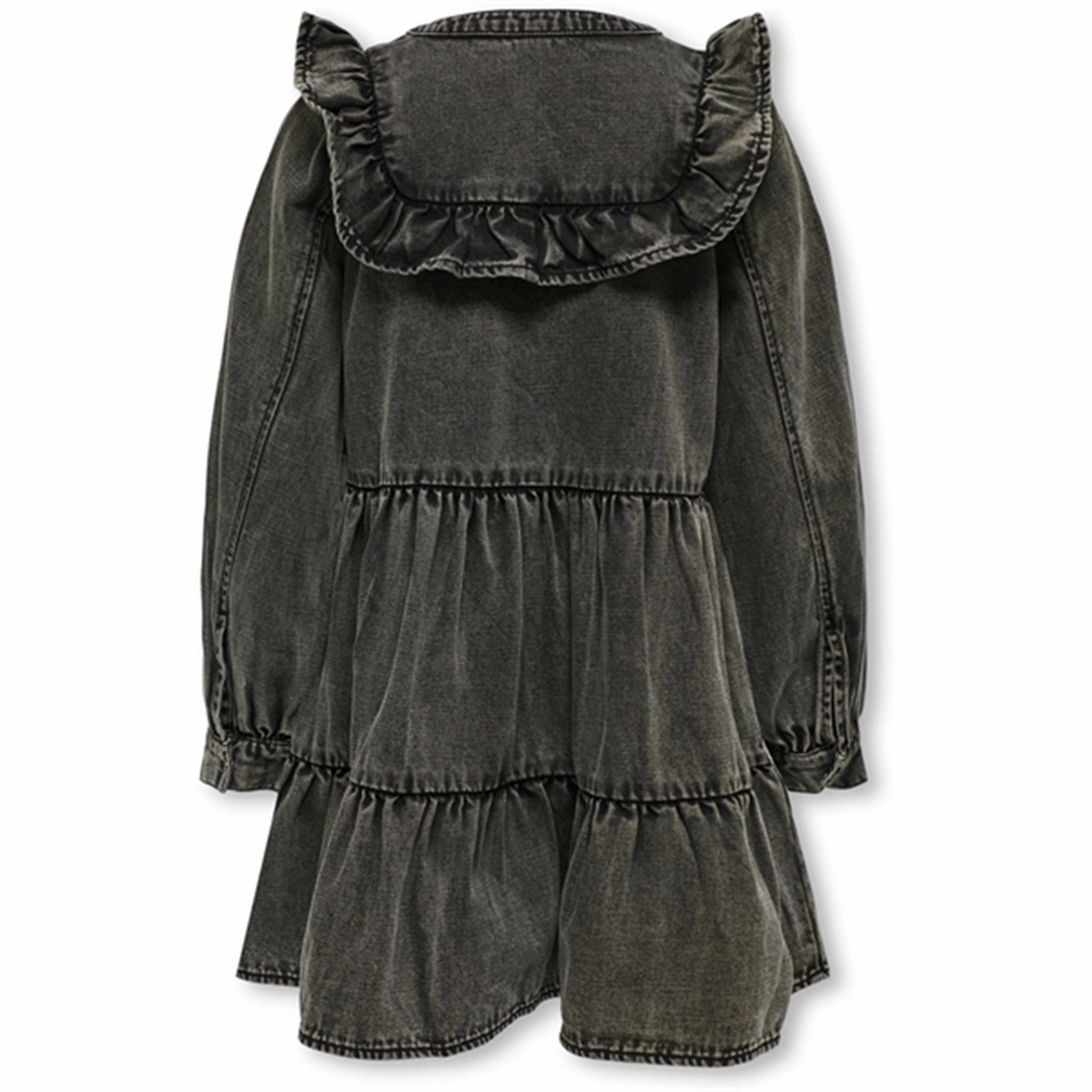 Airy Base Style Base Kids ONLY Washed Black Shelly Frill Denim Dress