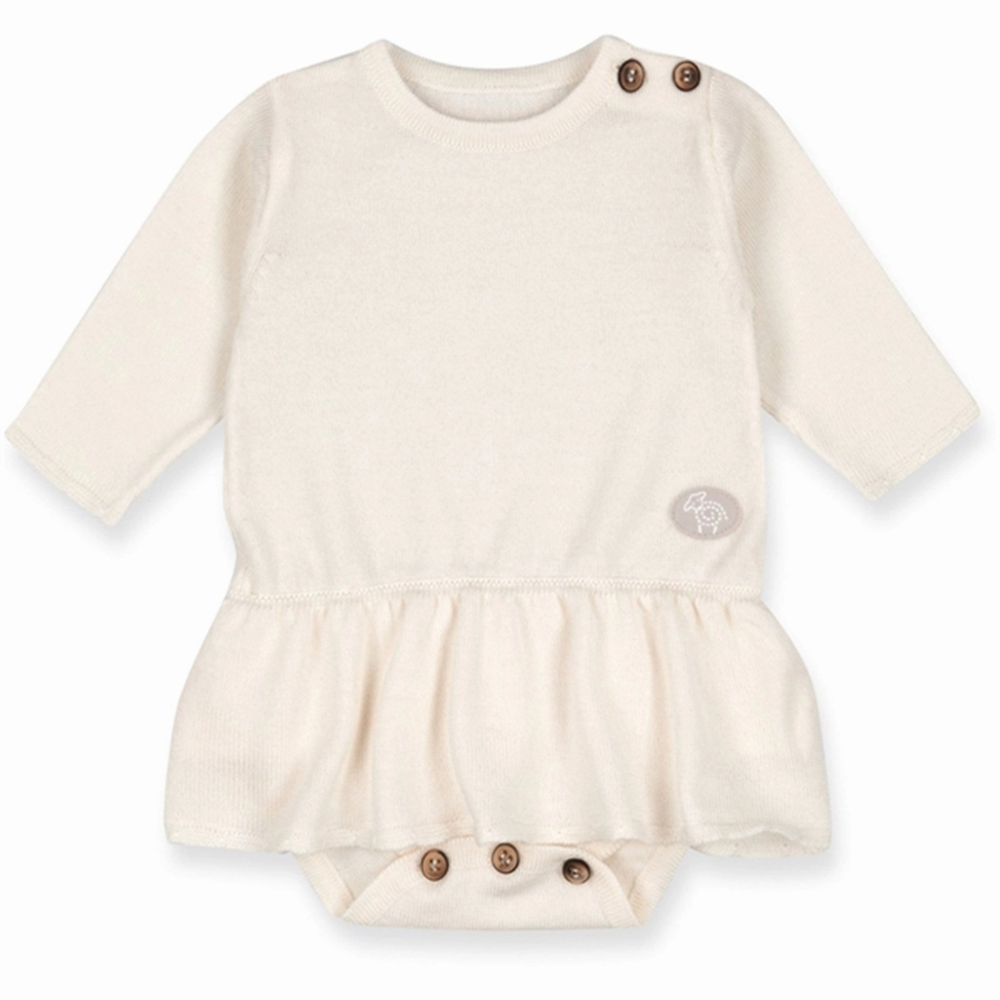 Lillelam Dress Body Baby Natur Cream White Moment Glow