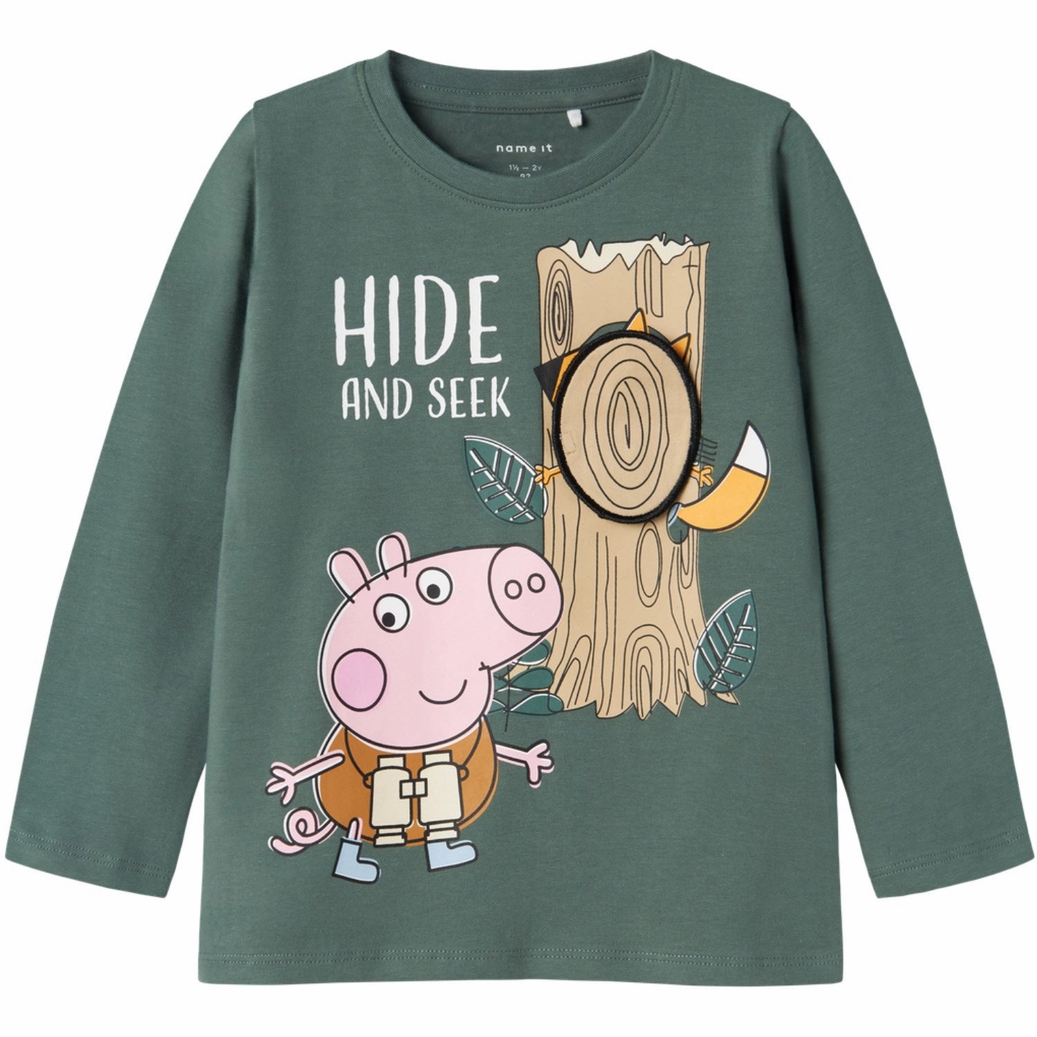 Name It Dark Forest Osgar Peppa Pig Regular Blouse Quick Release Cuffs