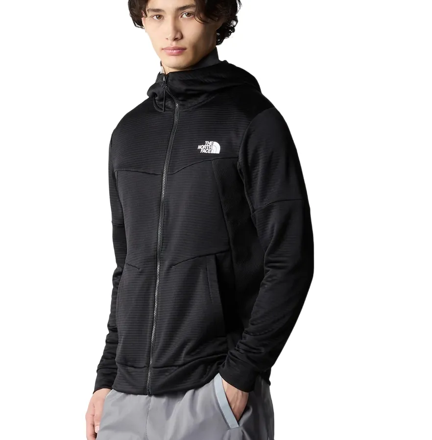 The North Face giacca con cappuccio da uomo Bolt Polartec NF0A87J5JK31 nero StretchFit Fabric Technology