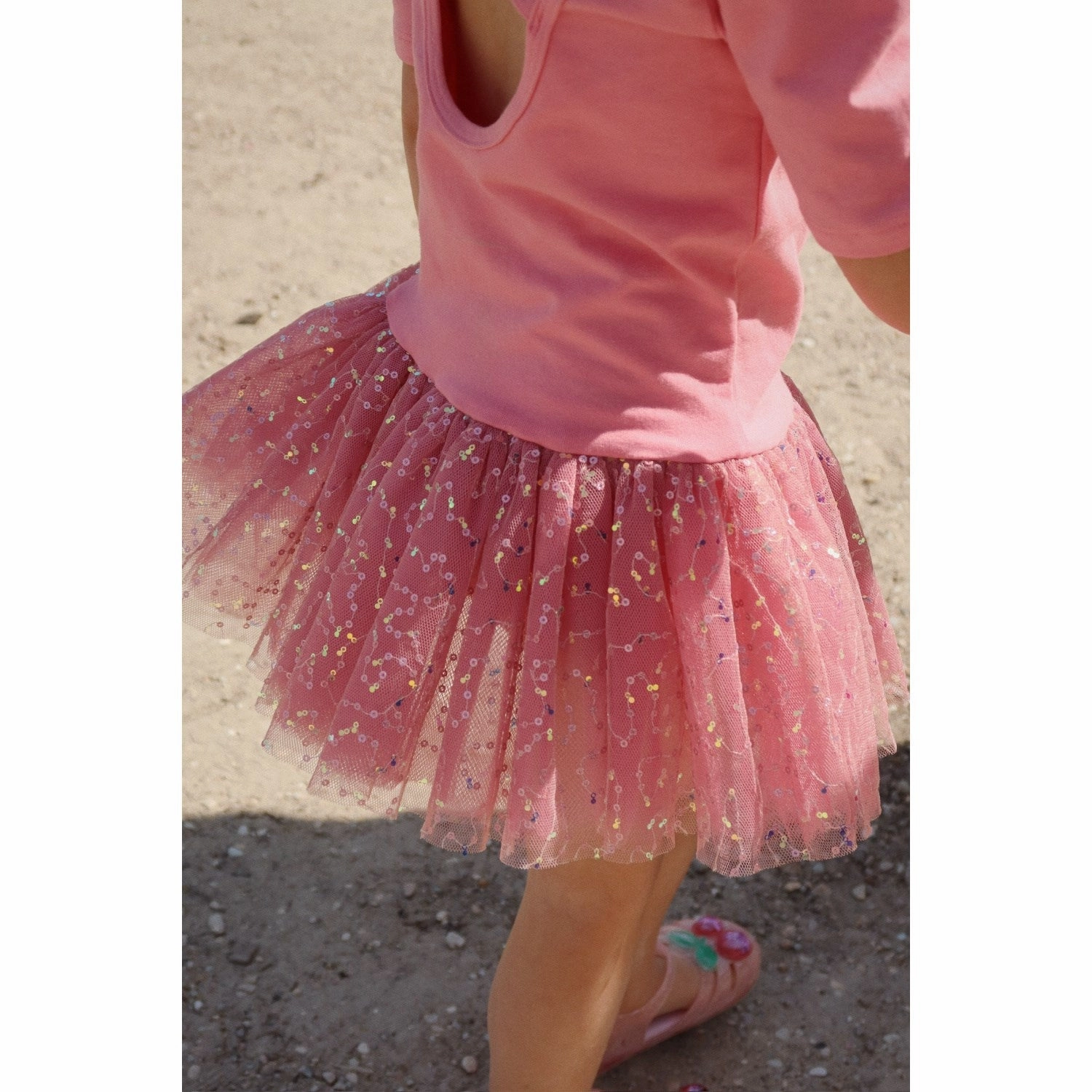Konges Sl?jd Strawberry Ice Ballerina Dress Ruffle Detail Fit Vibe
