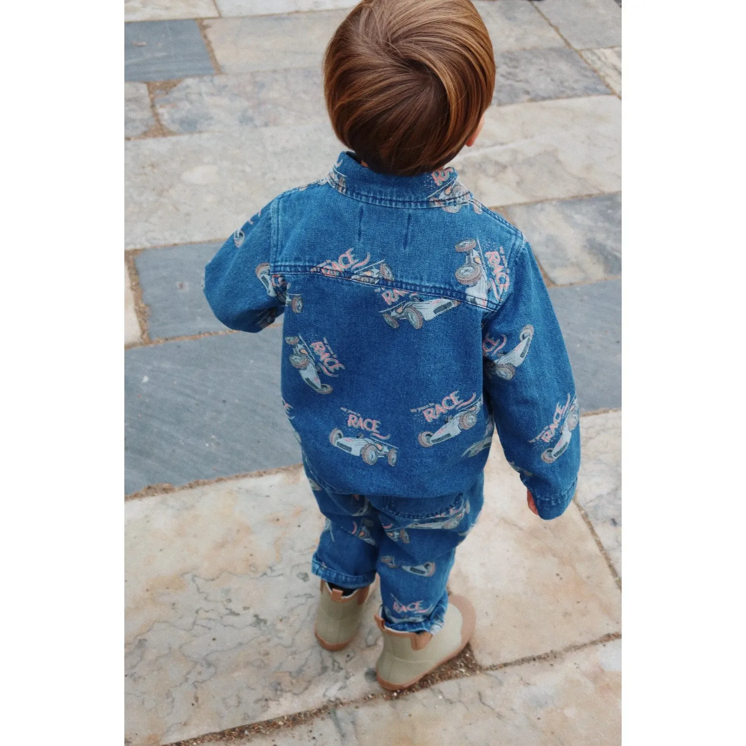 Breathable Fit Classic Five Pocket Konges Sl?jd Race Denim Magot Pants Gots