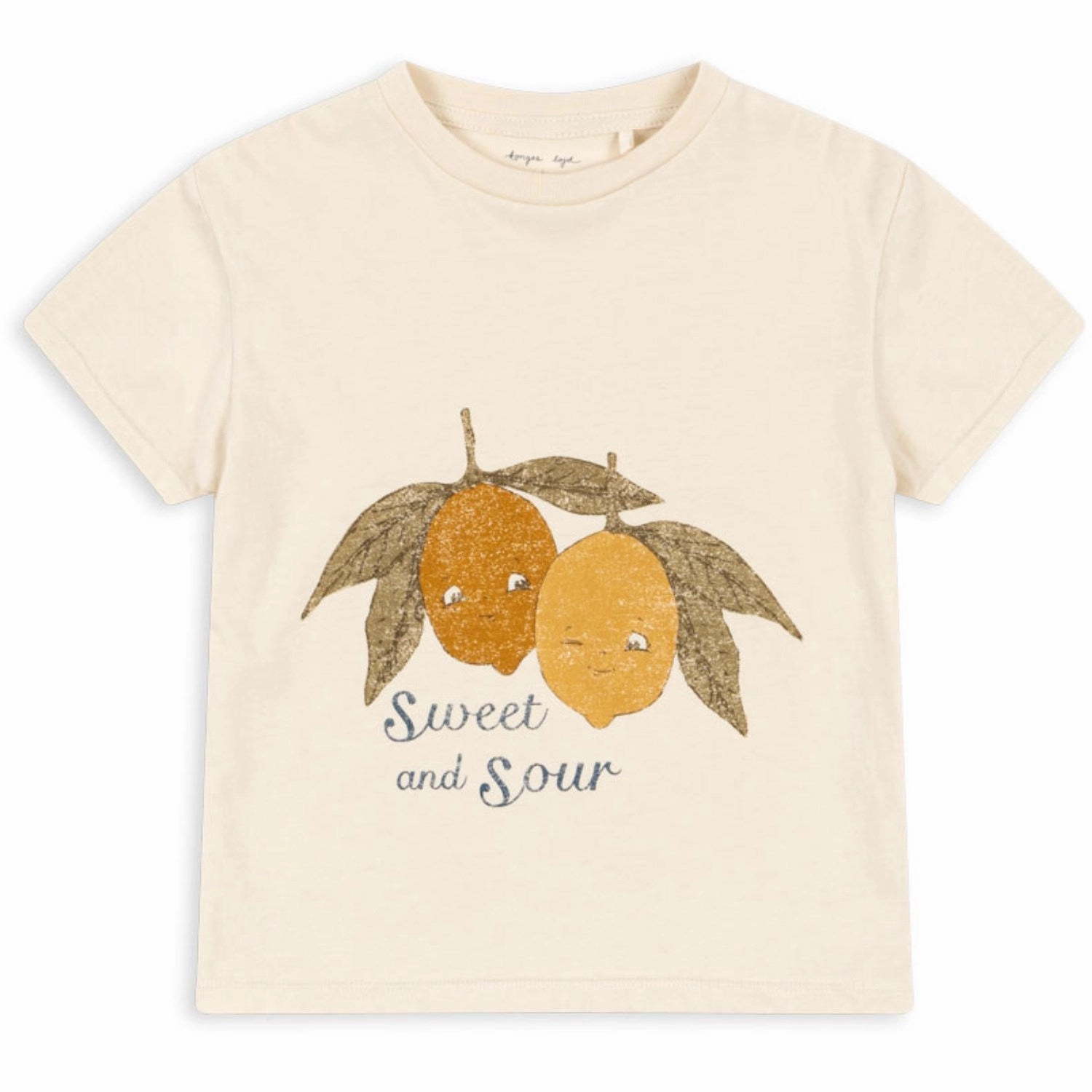 Quality Comfort Cozy Vibe Wear Konges Sl?jd Almond Milk Famo Tee Gots