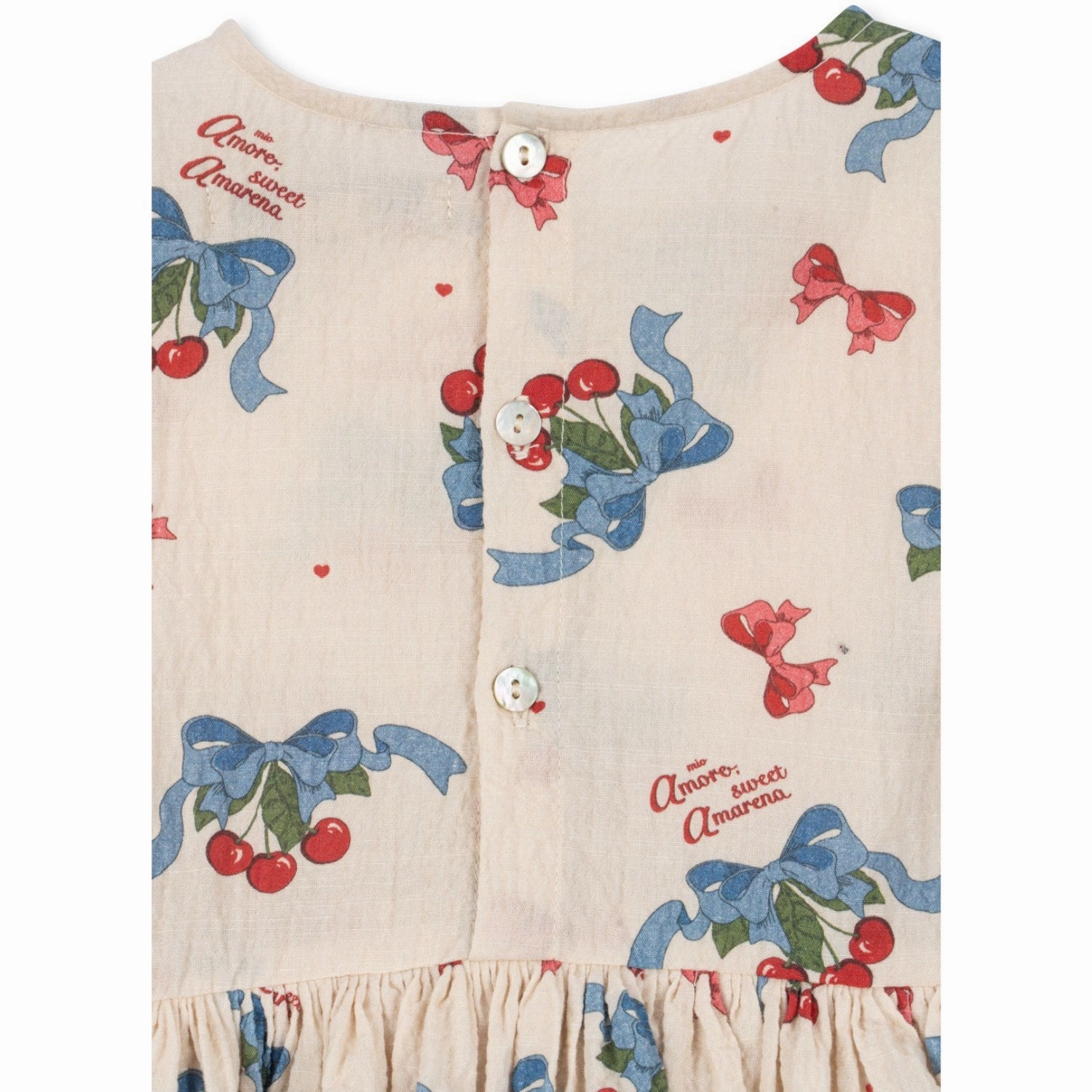 Konges Sl?jd Amarena Elin Dress GOTS Statement-Buttons Refined Aesthetic