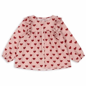 Minimalist Closure Konges Sl?jd Amour Mellow Coco Frill Shirt GOTS