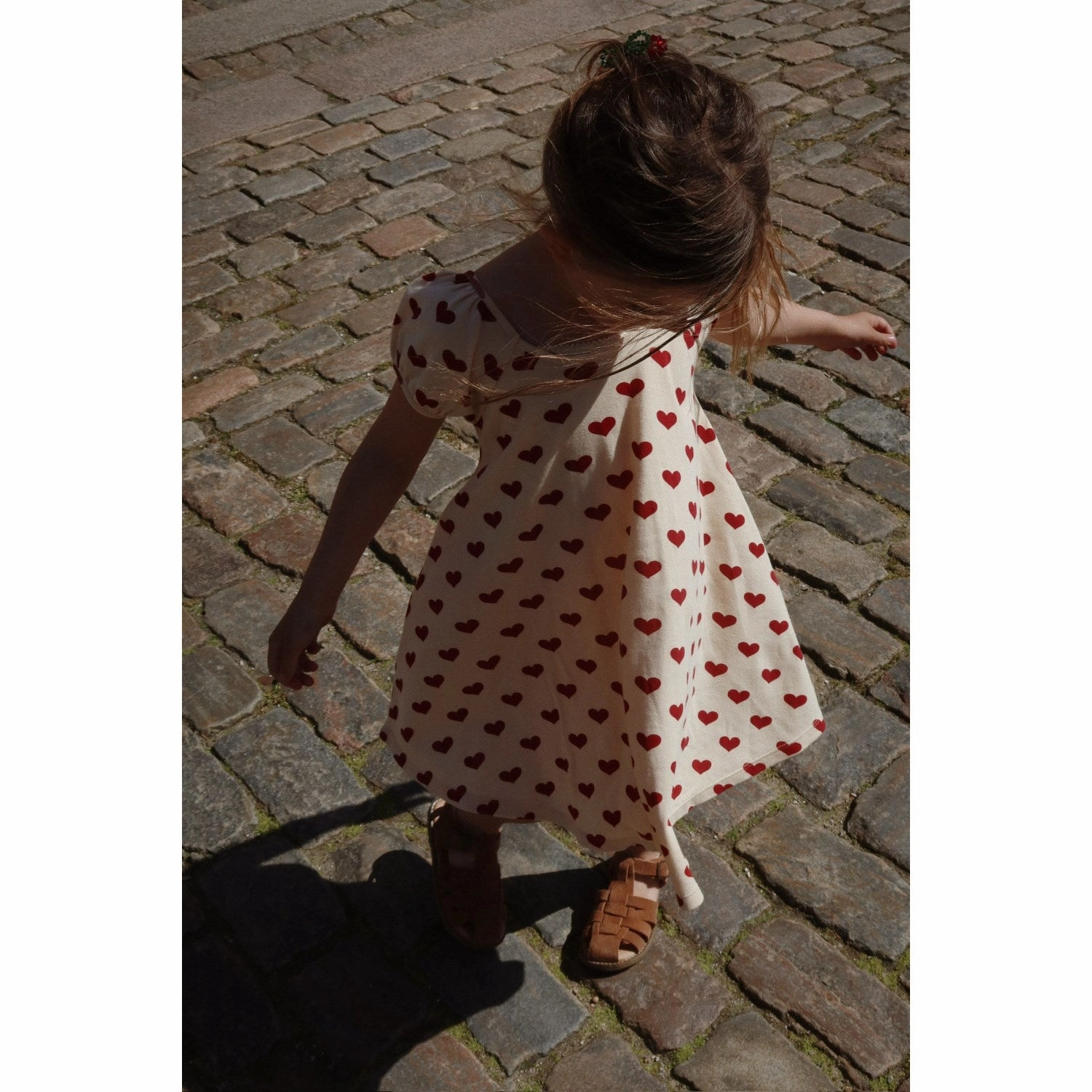 Konges Sl?jd Amour Rouge Classic Ss Dress Gots Compact Fit Linen-Blend