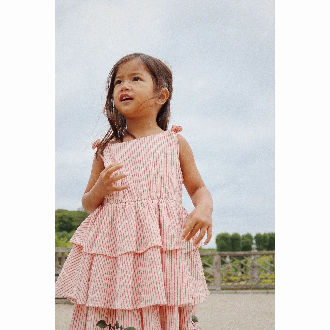 Inclusive Fit Waist-Cinching Konges Sl?jd Amour Stripe Ellie Dress