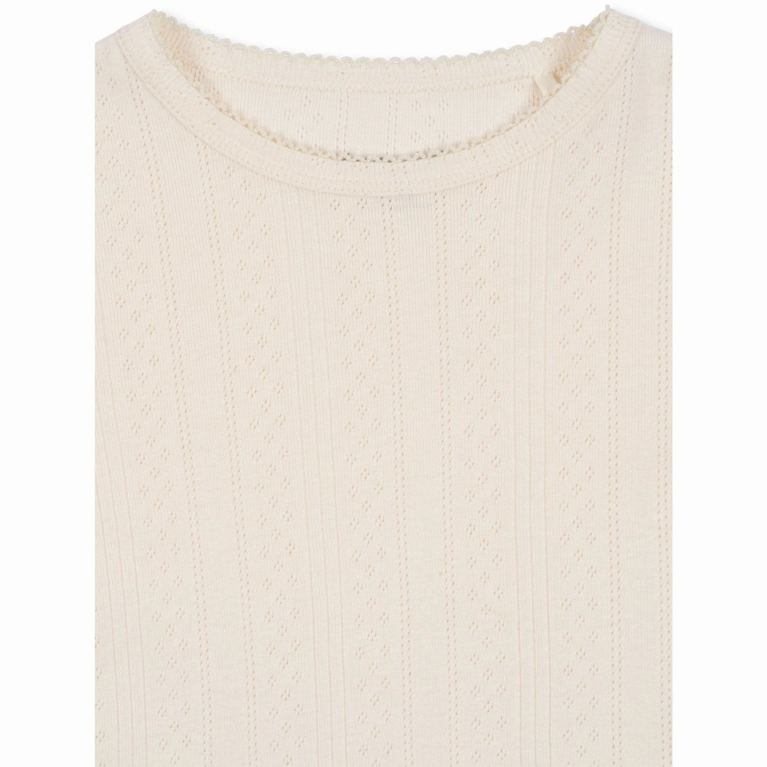 Winter Fashion Micro Perforated Texture Konges Sl?jd Antique White Minna Blouse Gots