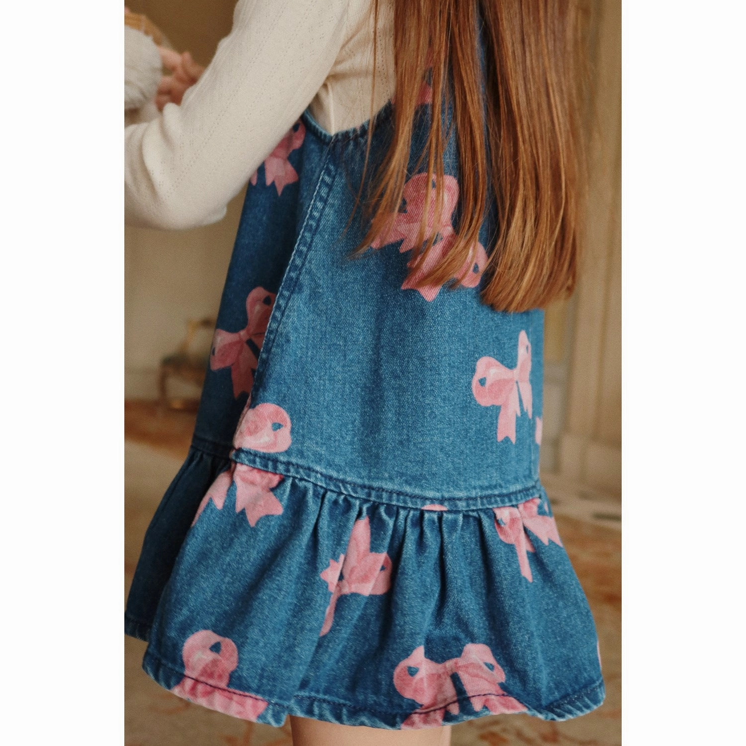 Konges Sl?jd Antique White Minna Blouse Gots Non-irritating Bold Print