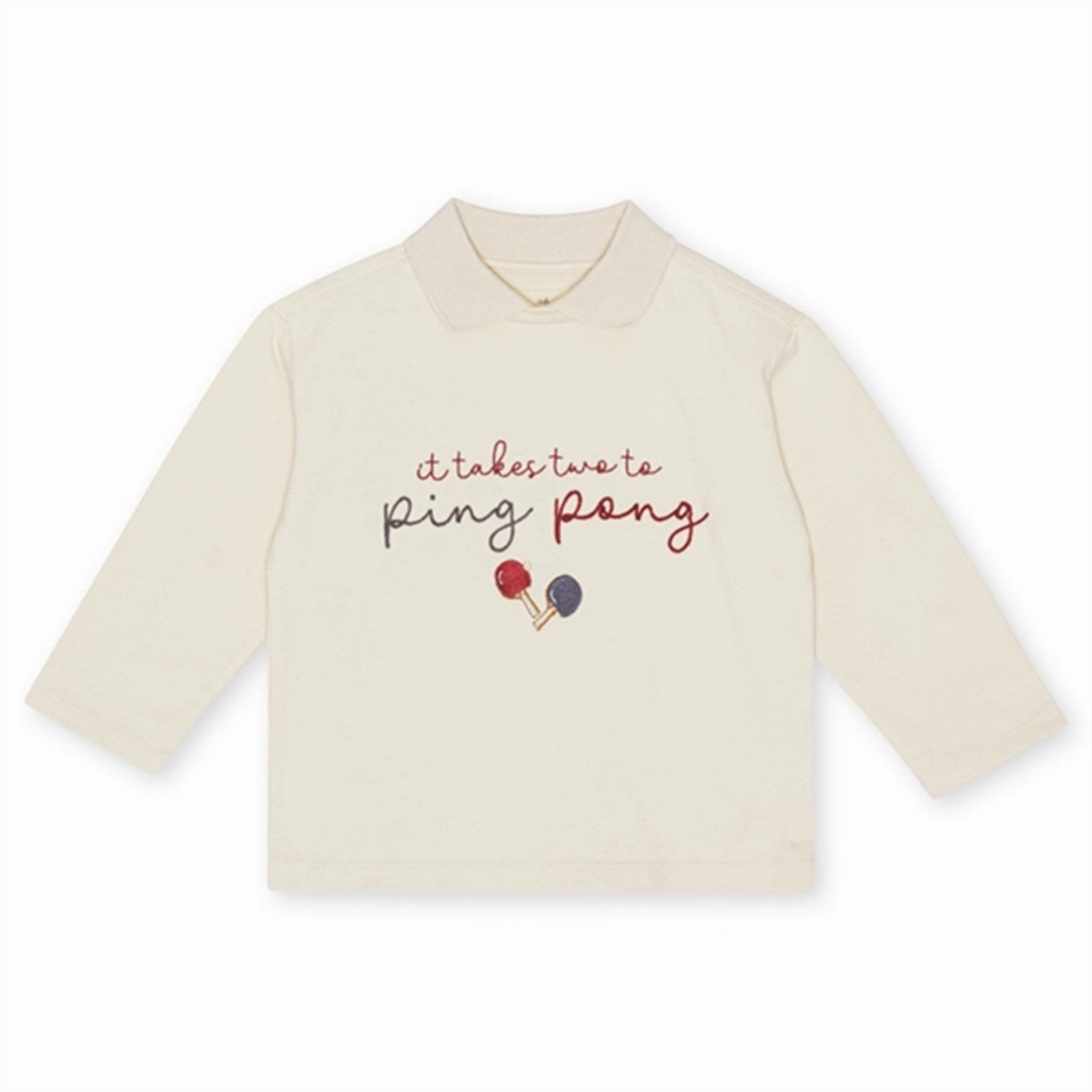 Anti Static Finish Konges Sl?jd Antique White Spotty Blouse