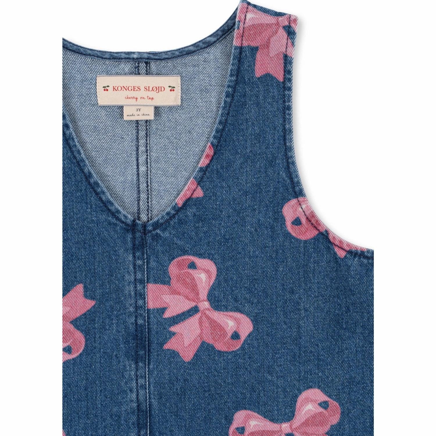 Konges Sl?jd Bella Bow (For Denim) Magot Dress Gots Layered Design