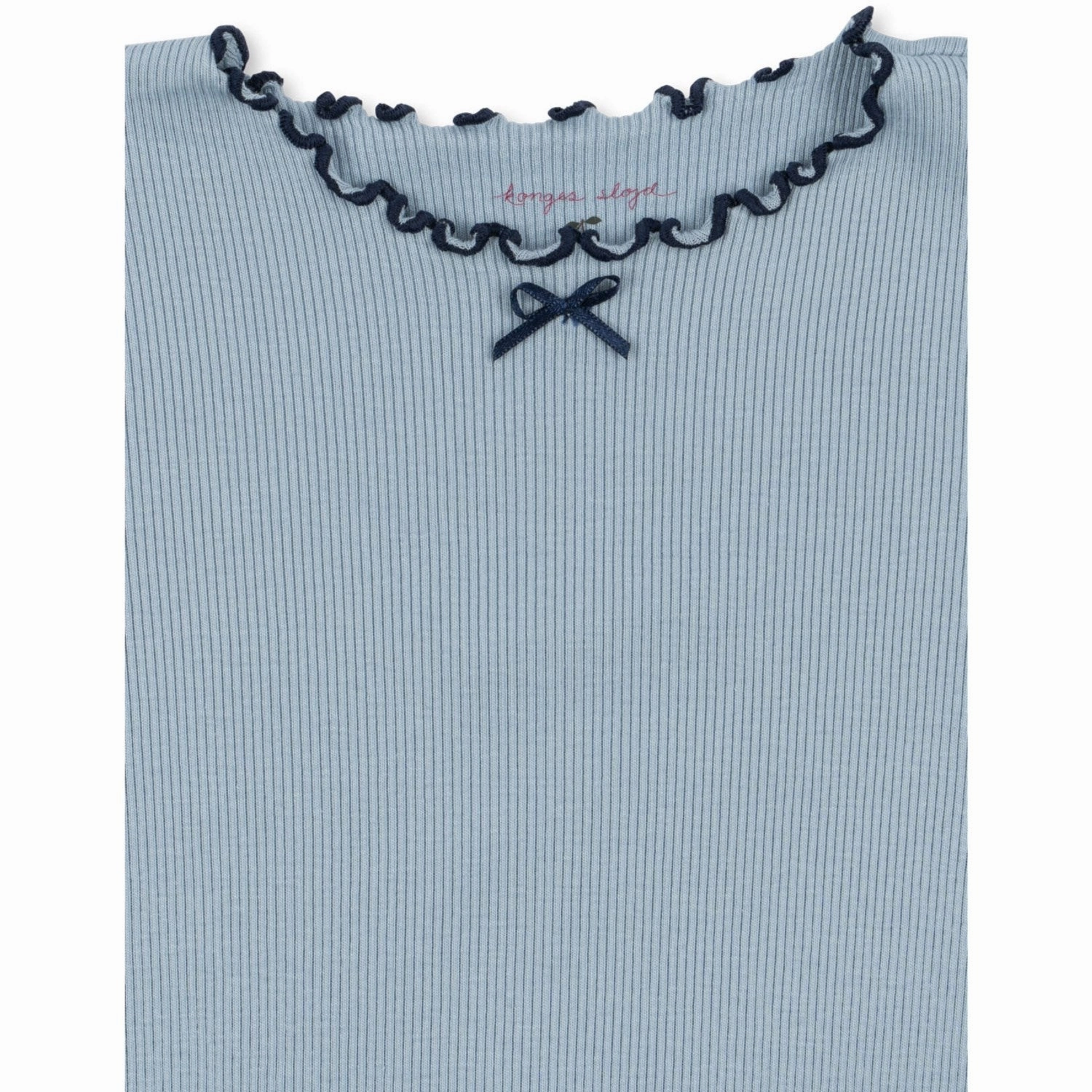 Konges Sl?jd Blue Fog Rivi Rib Dress Ocs Perfect Layers Chic Comfort Look