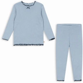 Printed design Breathable Material Konges Sl?jd Blue Fog Rivi Rib Set Ocs